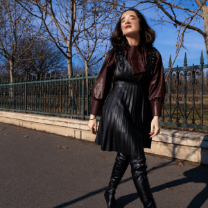 Leren of suède jurk/japon